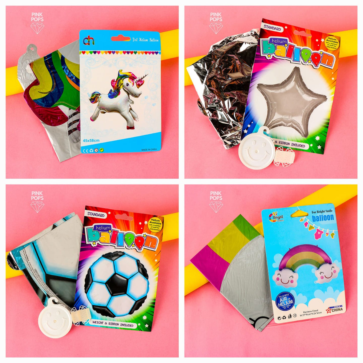 Party Helium Balloons pinkpops.pk