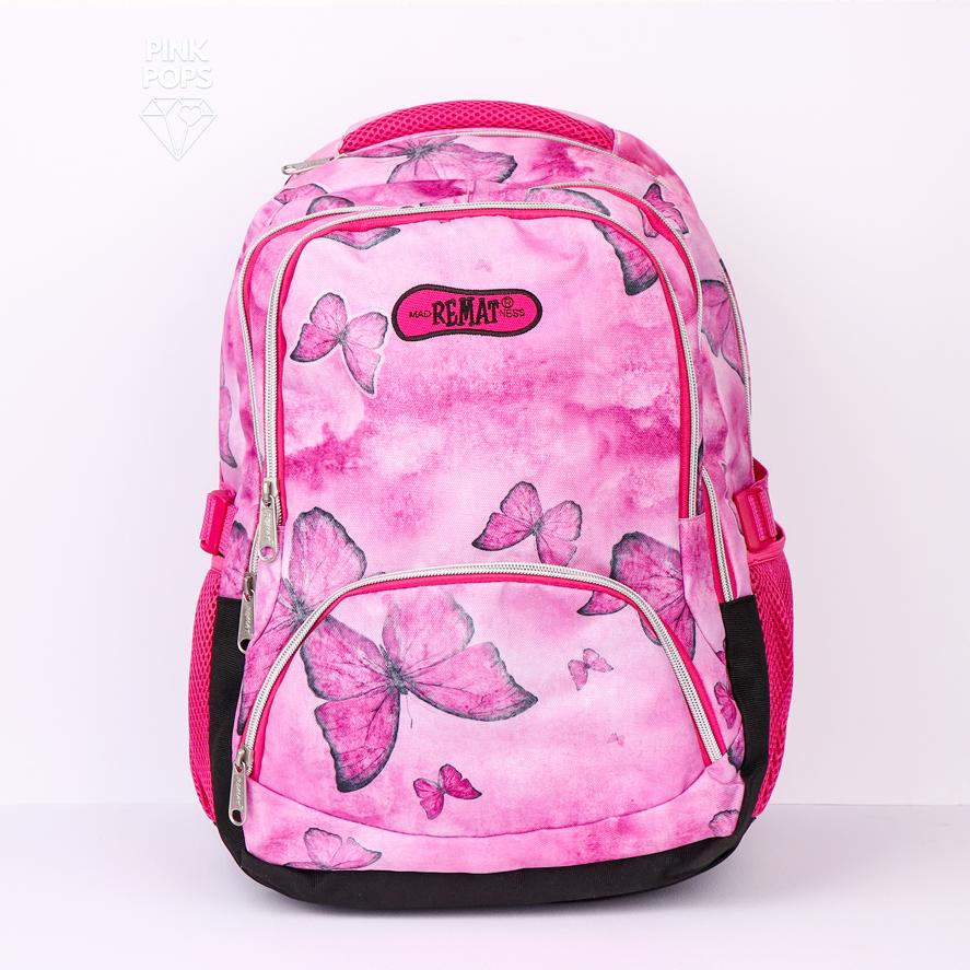 Pink cheap butterfly backpack