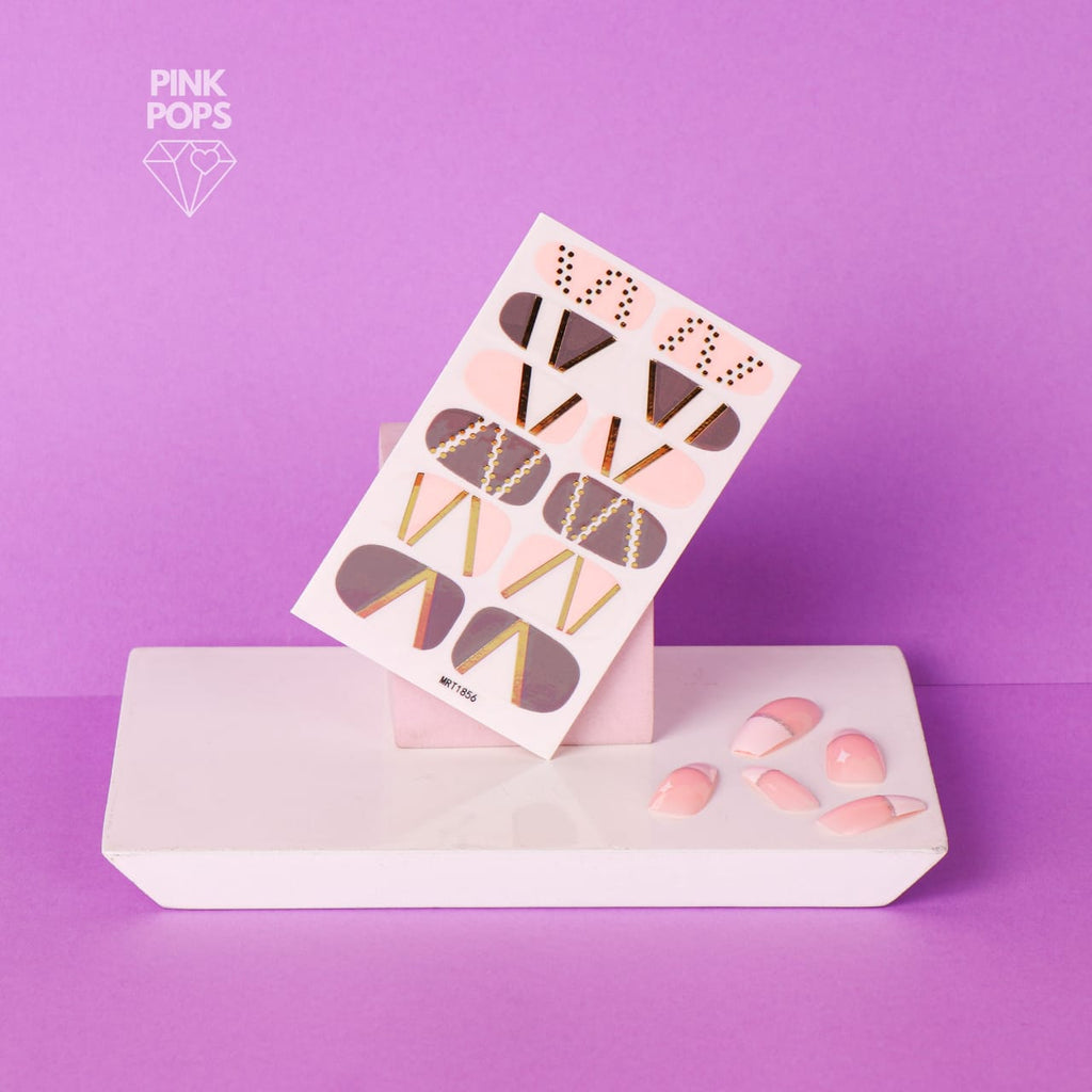 Magenta Nights Nail Art Stickers