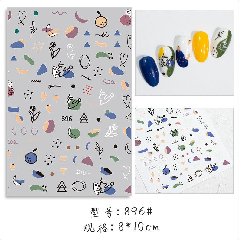 Nail Art Stickers - Design 34