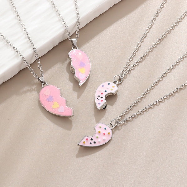 Donut Heart Necklace