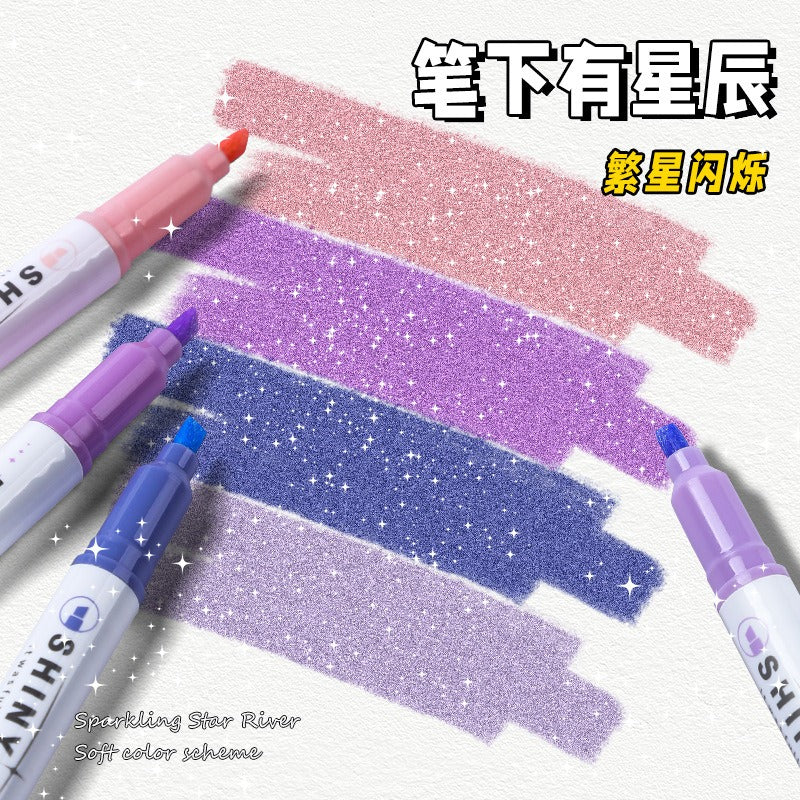 Glitter Markers - Set of 4