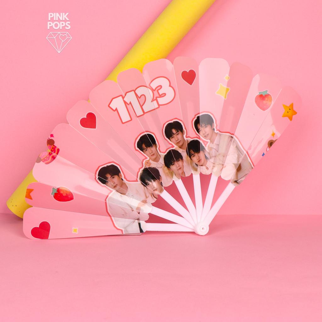 1123 Korean Band Hand Fan