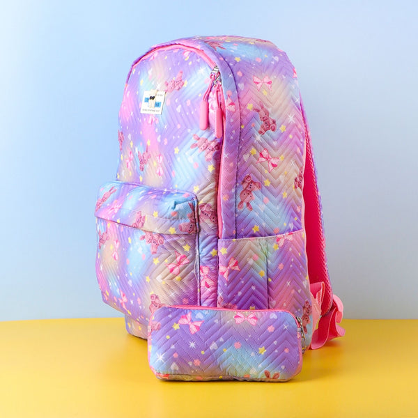 Purple Teddy Bunny Backpack