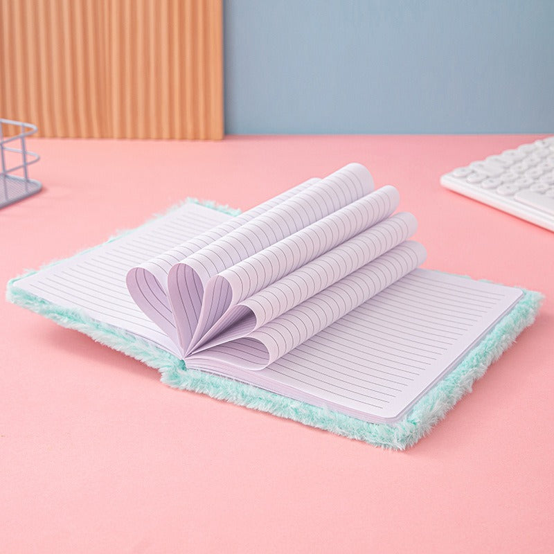 Premium Star Fur Notebook – pinkpops.pk