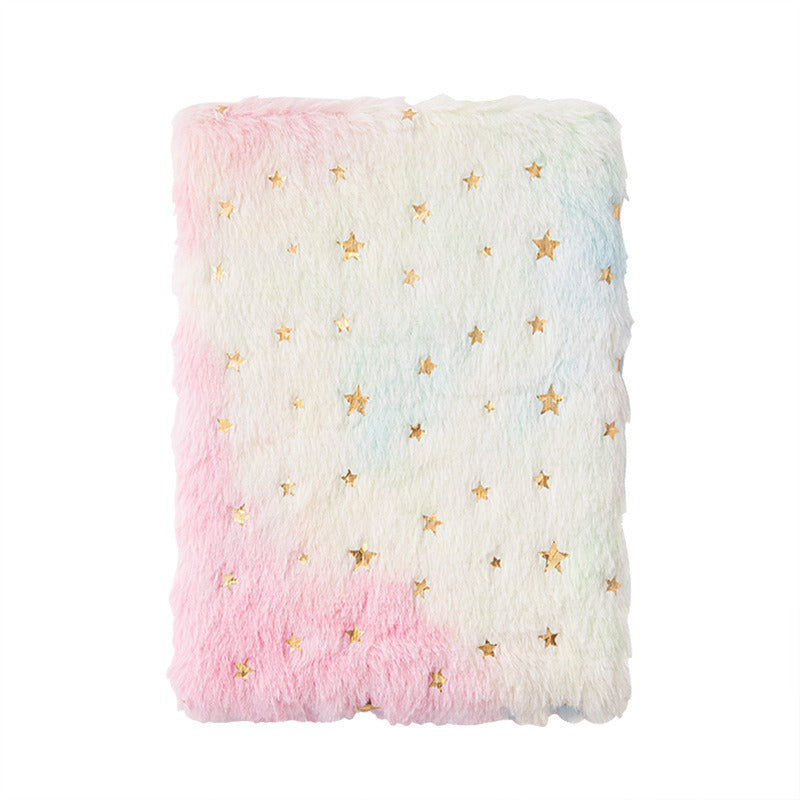 Premium Star Fur Notebook – pinkpops.pk