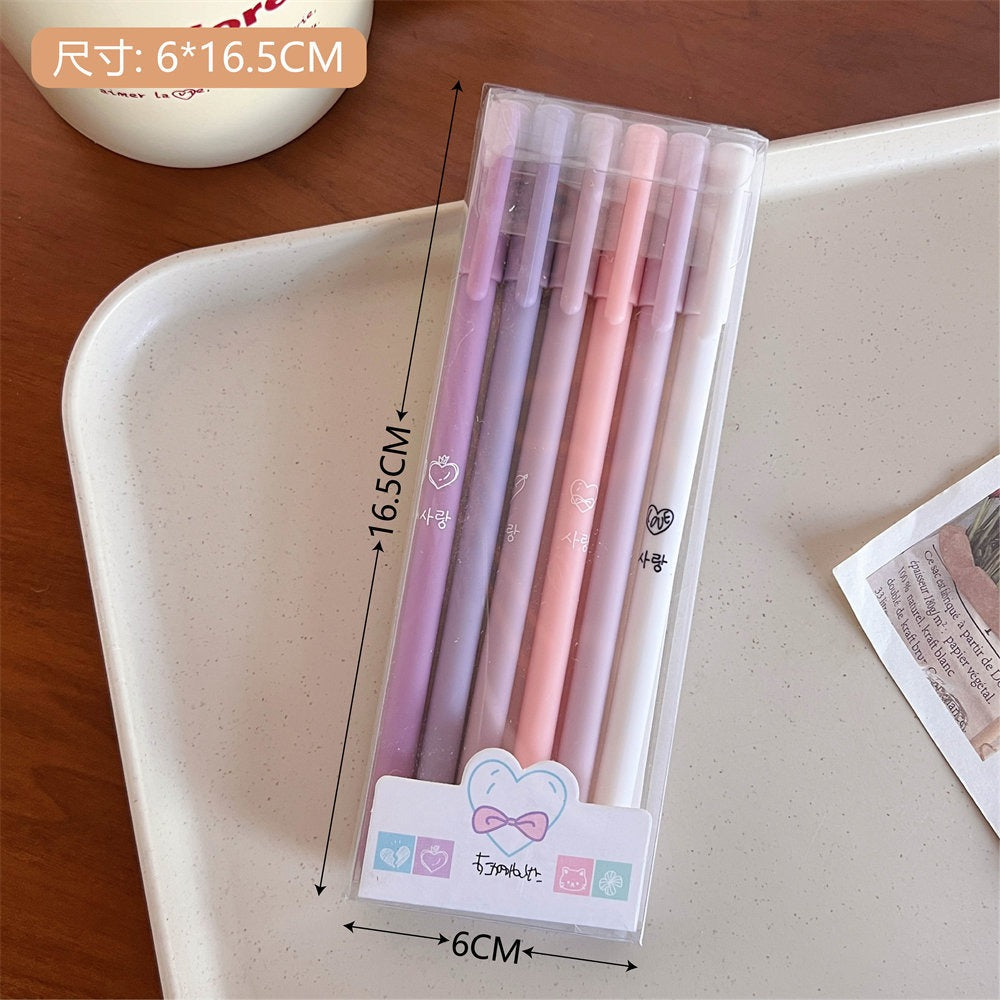 Patern Color Smooth Gel Pens - Set of 6