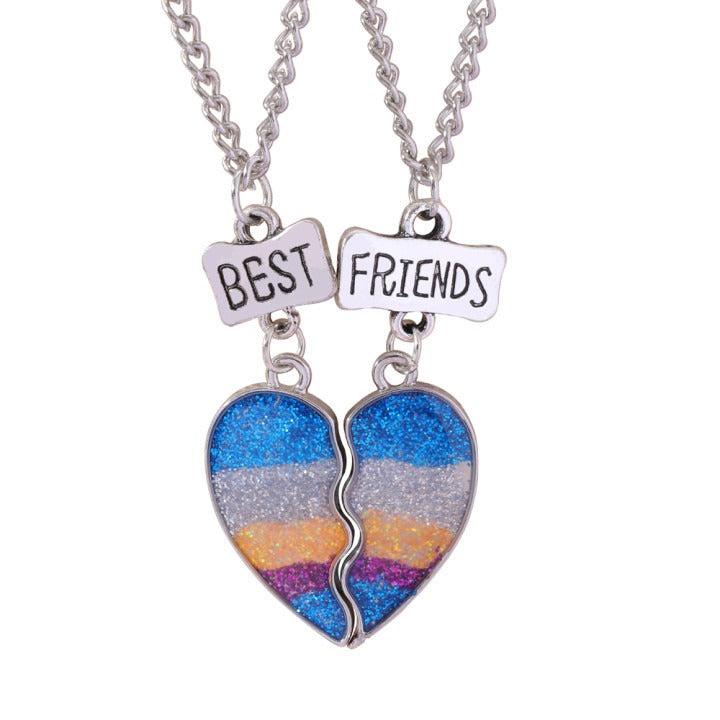 Layered Heart BFF Necklace - Pair