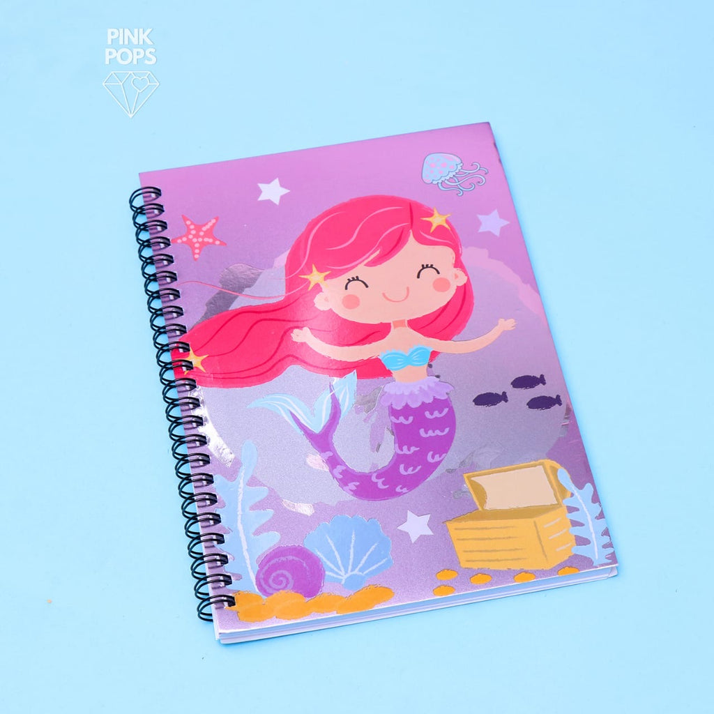 Cute Mermaid Spiral Notebook