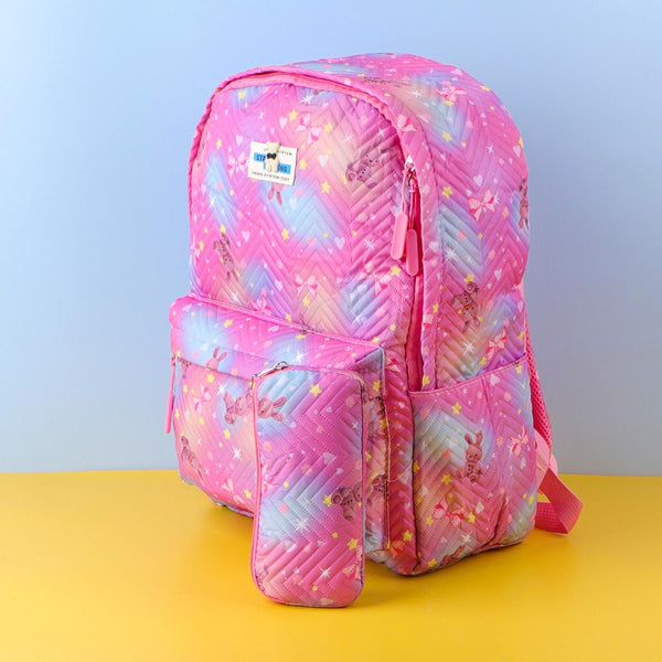 Pink Teddy Bunny Backpack