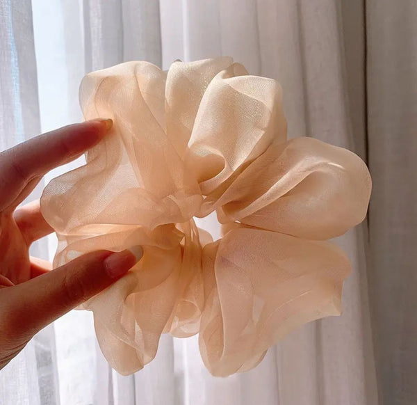 Aesthetic Organza Color Scrunchies