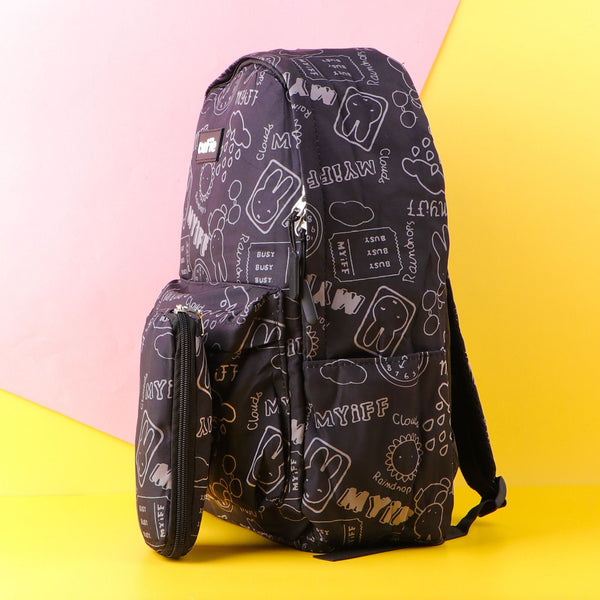 Cutie Graffiti Black Backpack