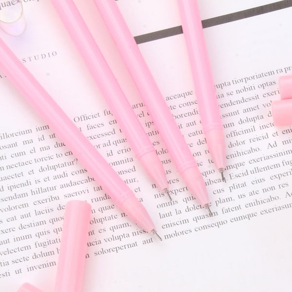Baby Pink Heart Aesthetic Gel Pens