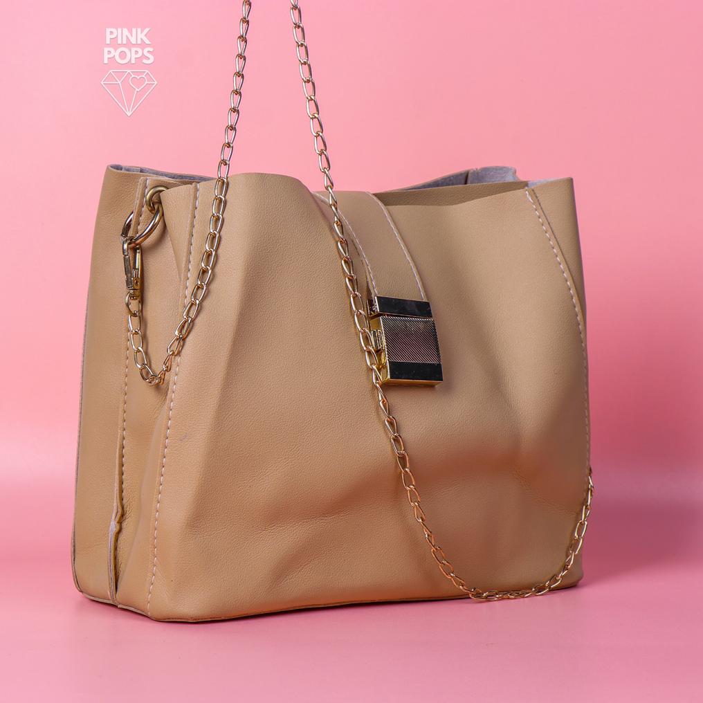 Beige Cross Body Bag Pinkpops Pk