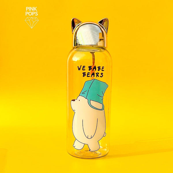 We Babe Bears Glass Water Bottle