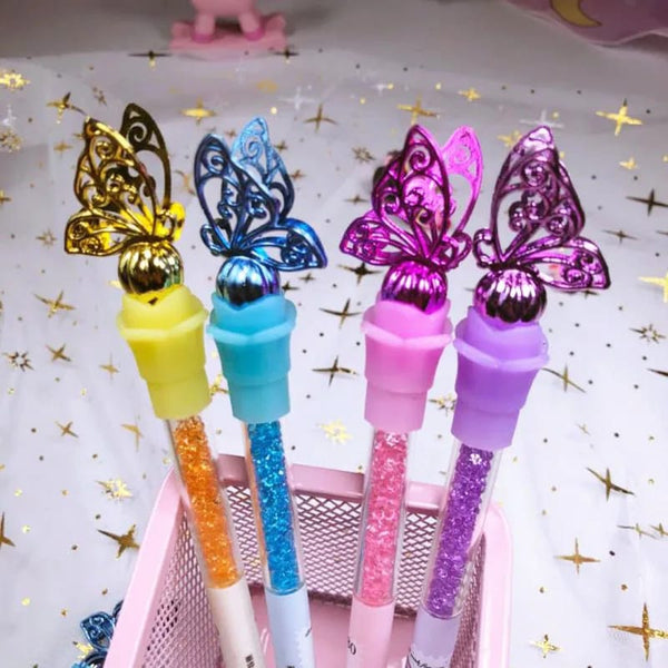 Butterfly Crystal Signature Gel Pen
