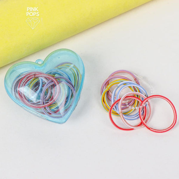 Colorful Rubber Bands With Cute Heart