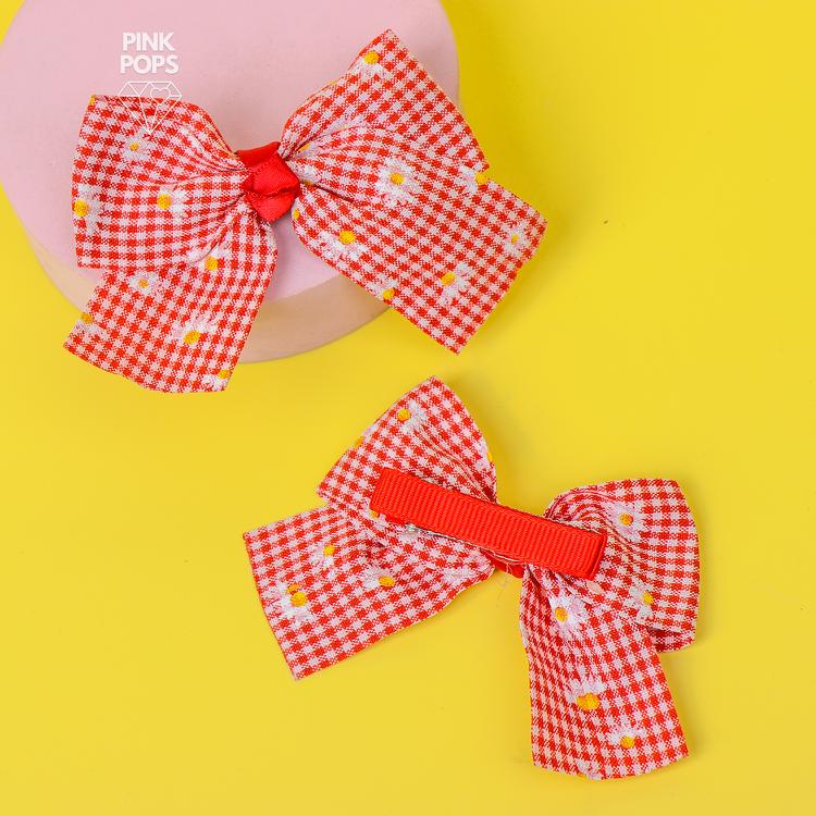 Red Glamorous Bow Hair Clips