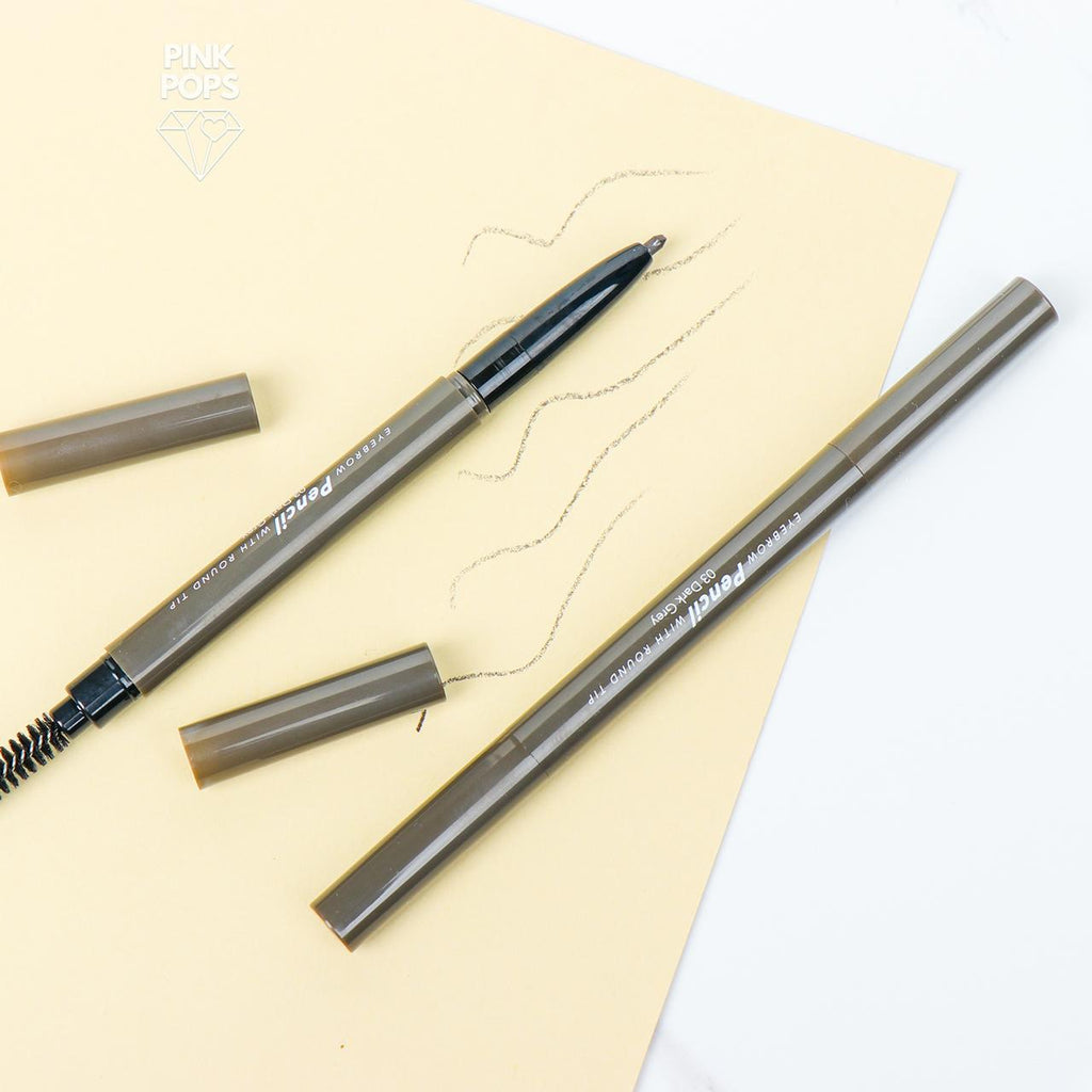 Dark Grey Eyebrow Pencil With Comb