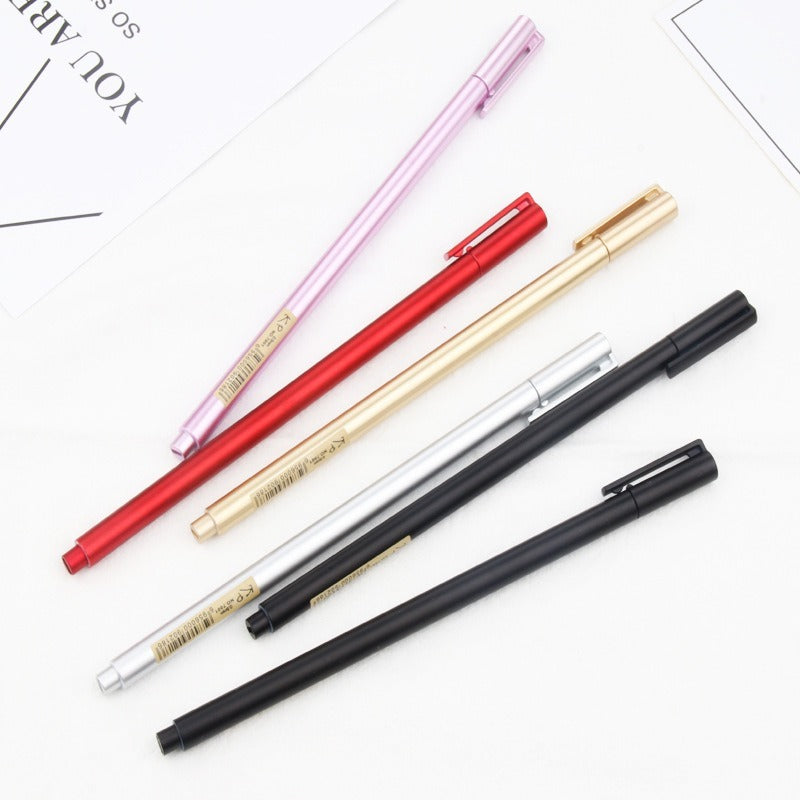 Enchanting Metal Texture Neutral Pen – pinkpops.pk