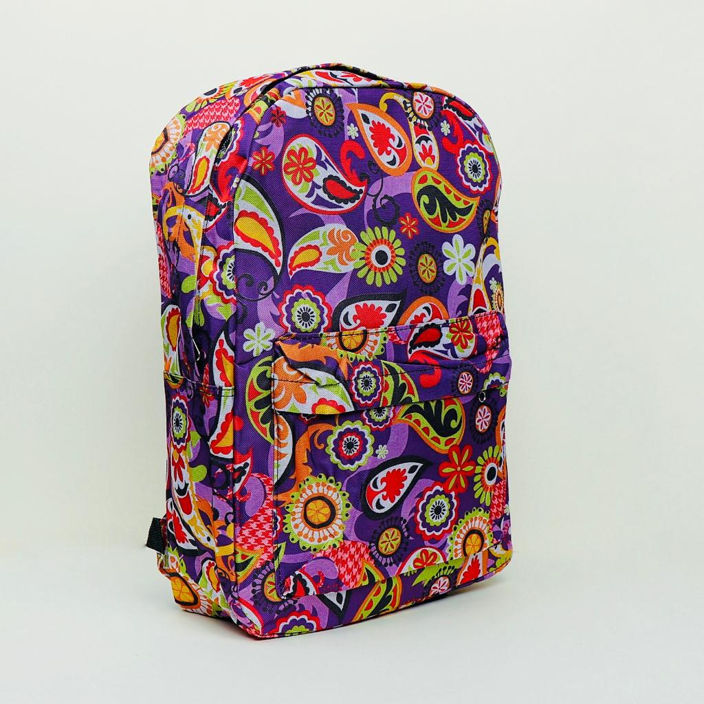 Floral Printed World Backpack