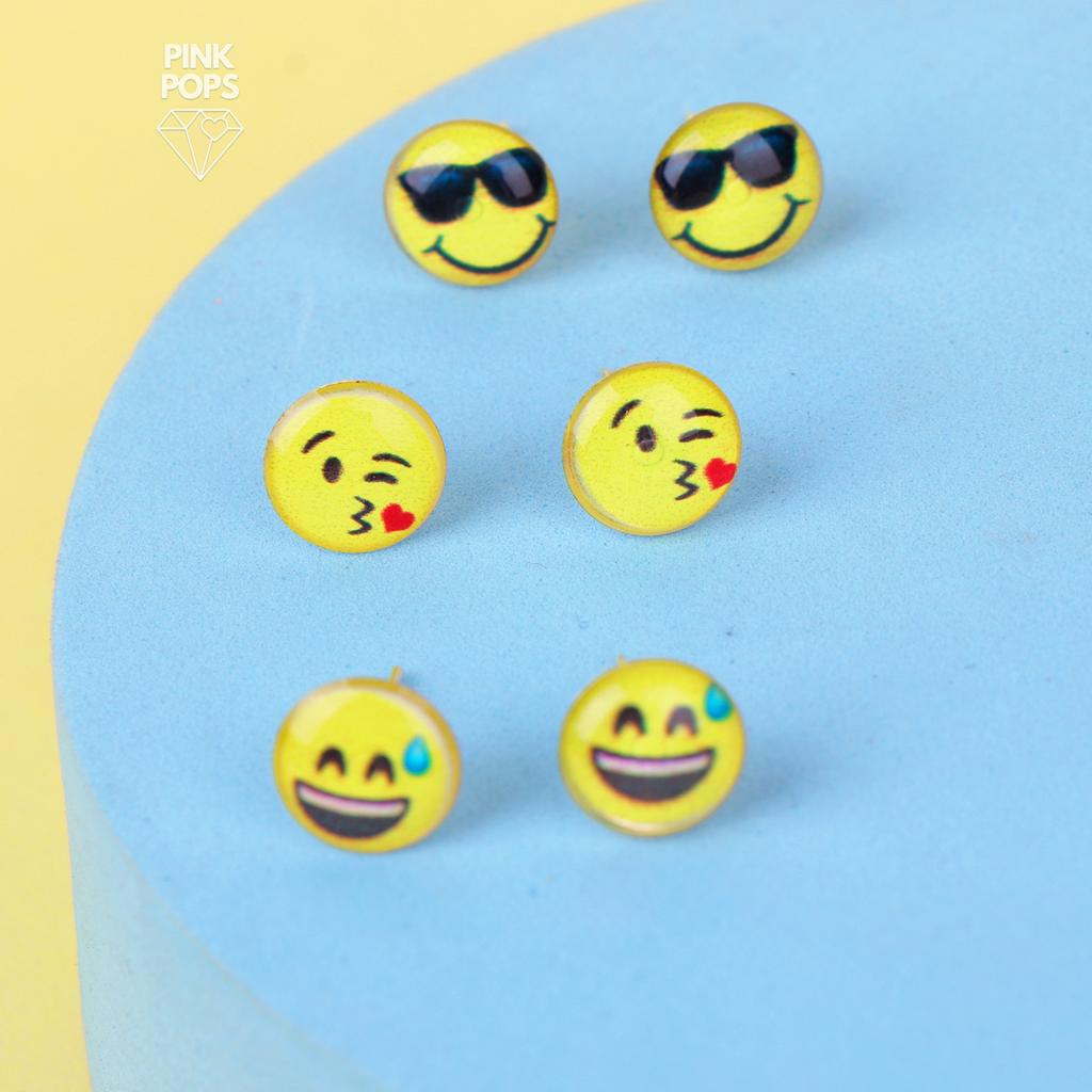 Funky Emoji Ear Studs