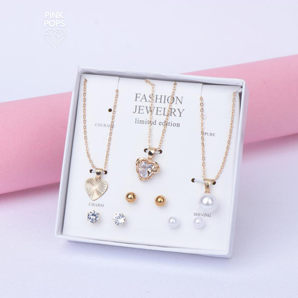 Golden Fashion Courage Jewellery Set