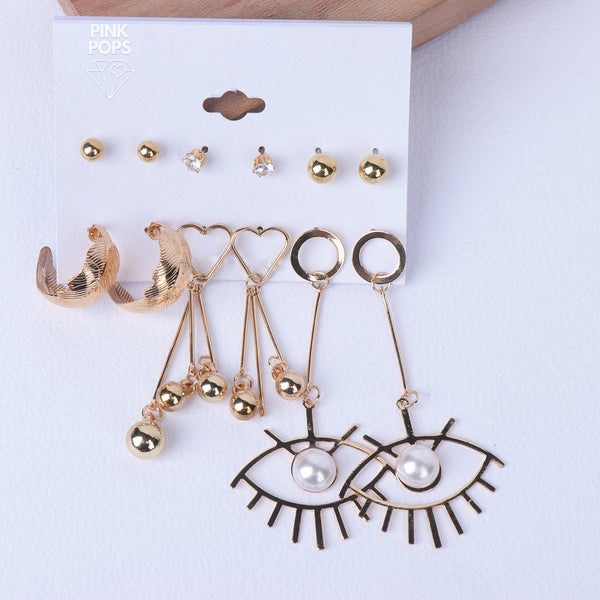 Heart Tassel Drop Earring