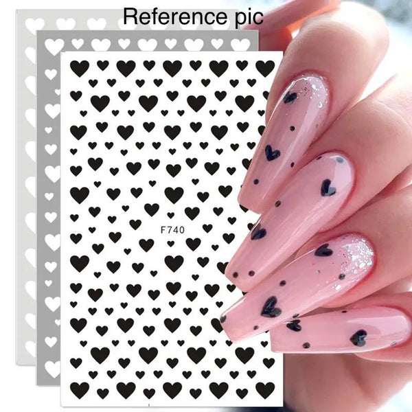 Vintage Chic Poker Nail Art Stickers