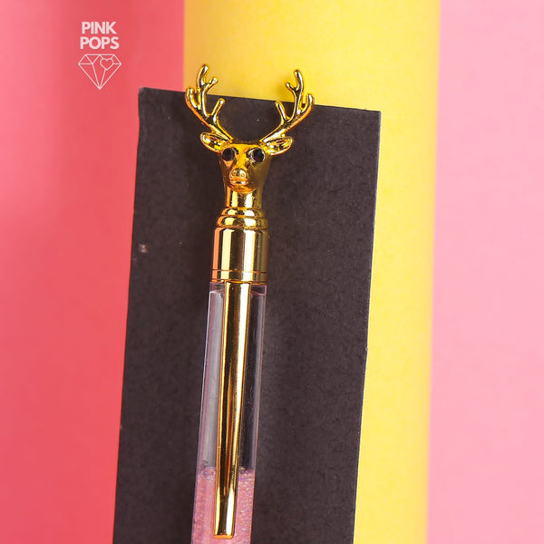 Deer Horns Crystal Filled Ball Point