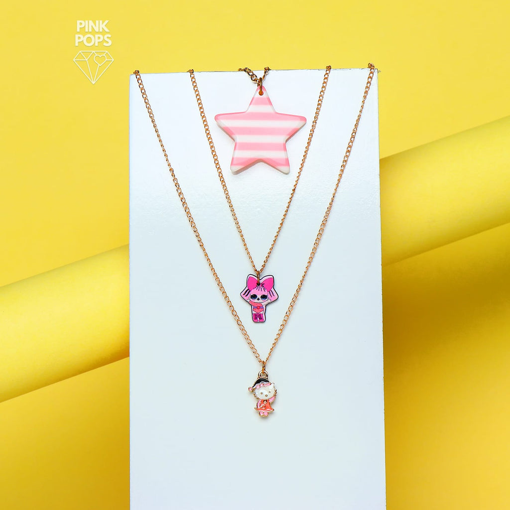 Pink Star & LOL Pendant