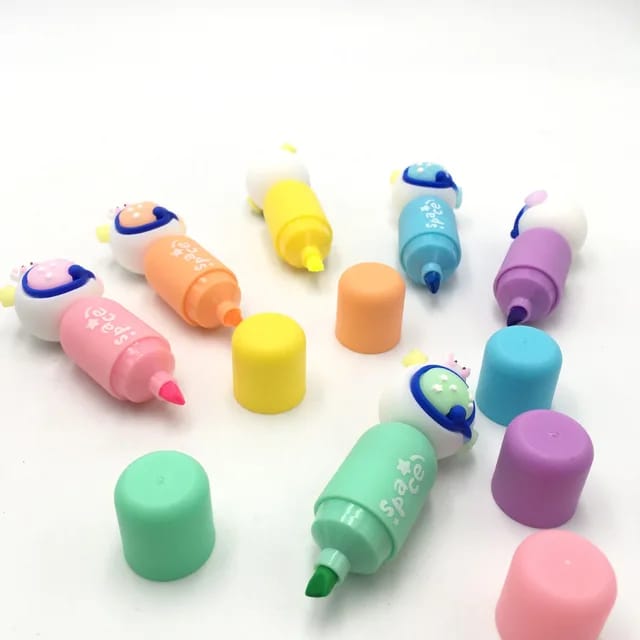Set of 6 Mini Bunny Highlighters