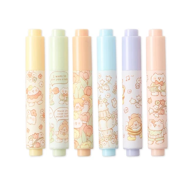 Set of 6 Anime Highlighters