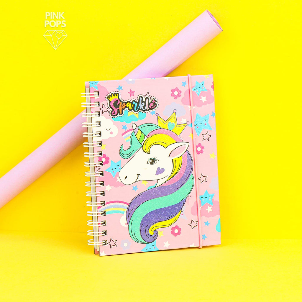 Sparkling Unicorn & Cactus Notebooks