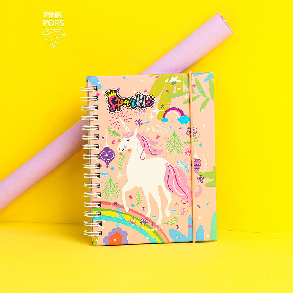 Sparkling Unicorn & Cactus Notebooks