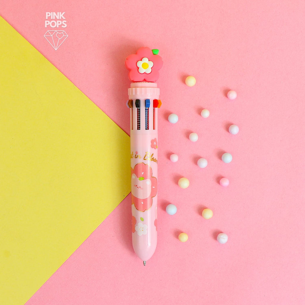 Multicolor Bear Strawberry Pen