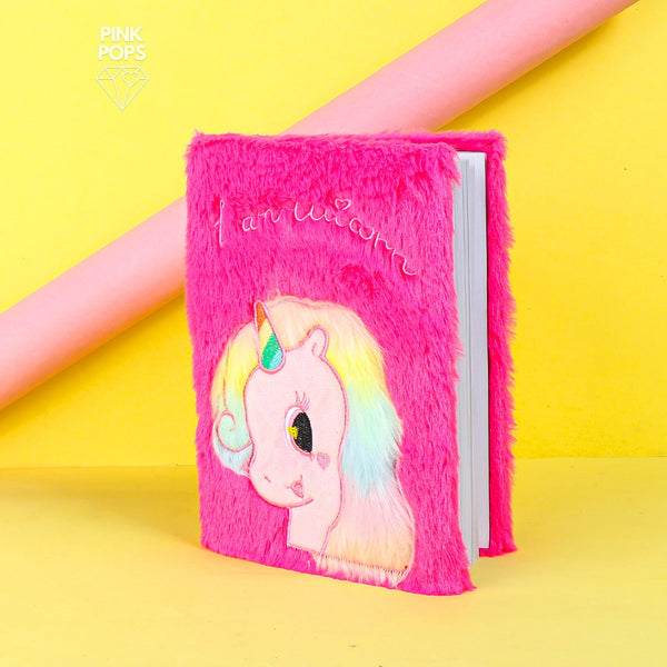 Baby Unicorn Plush Notebook