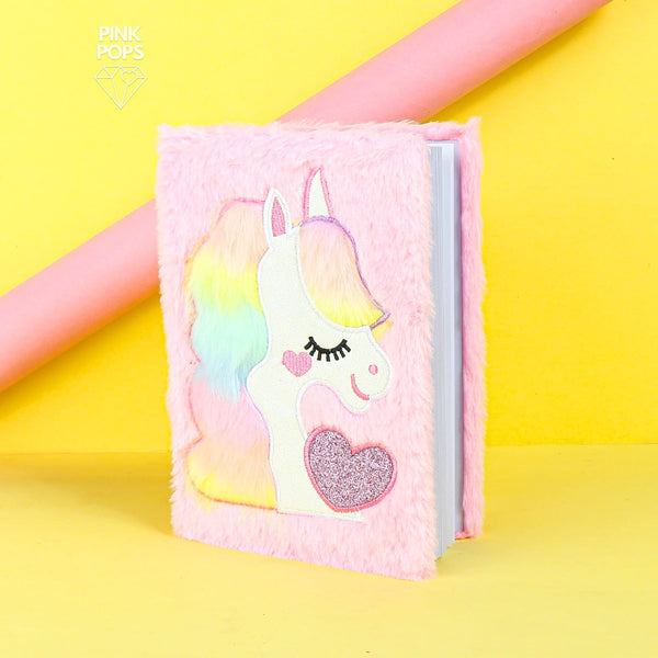 Sweet Candy Unicorn Plush Notebook
