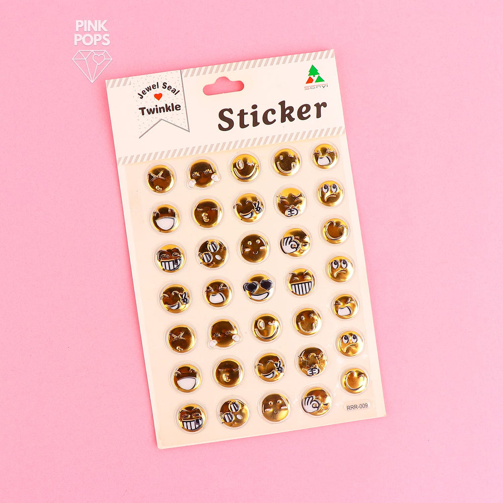 Cute Smile Stickers Sheet – pinkpops.pk