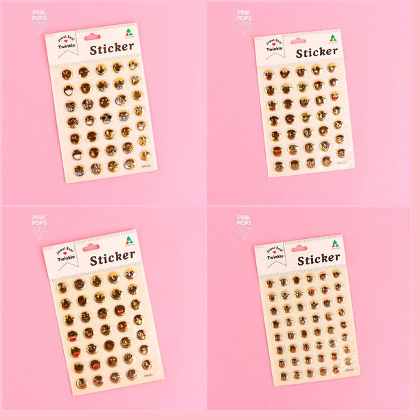 Cute Smile Stickers Sheet