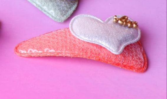 Holographic Heart Hair Clip