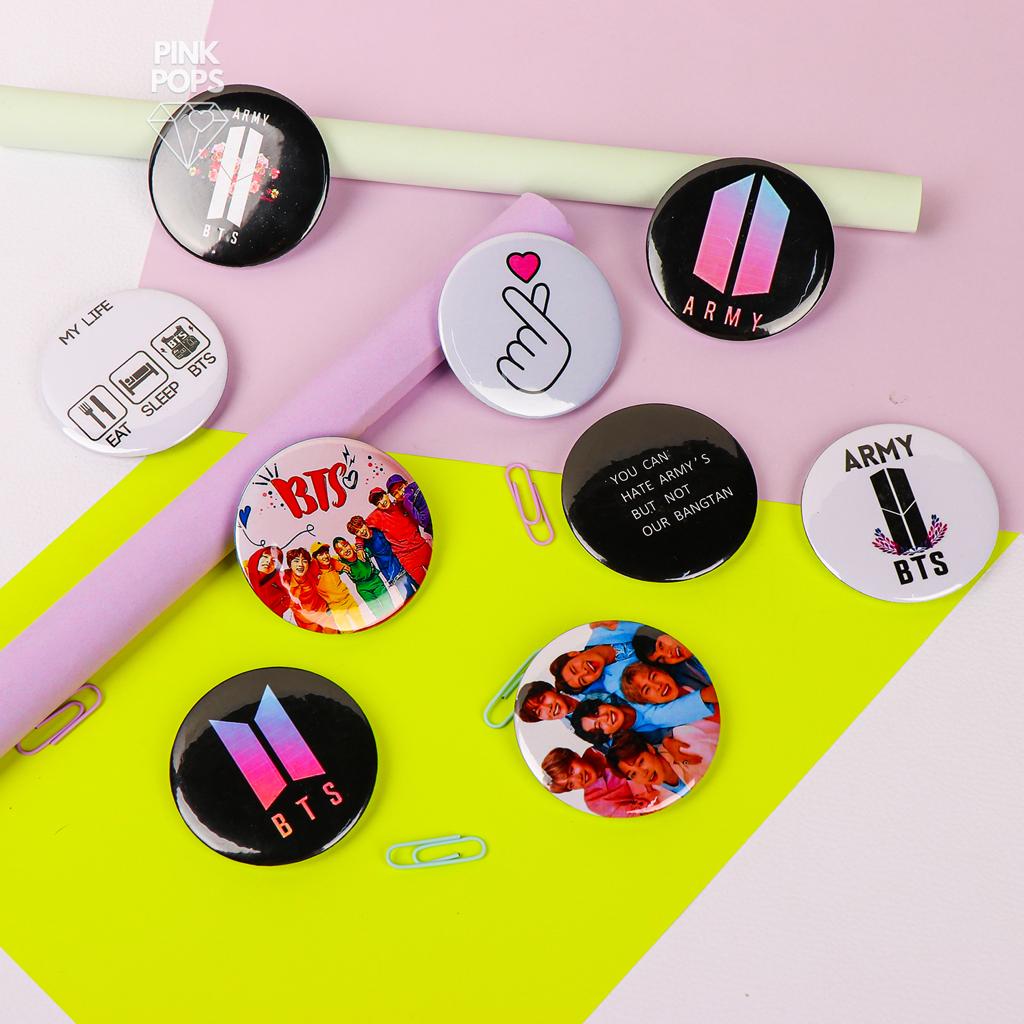 Korean Band Acrylic Pins