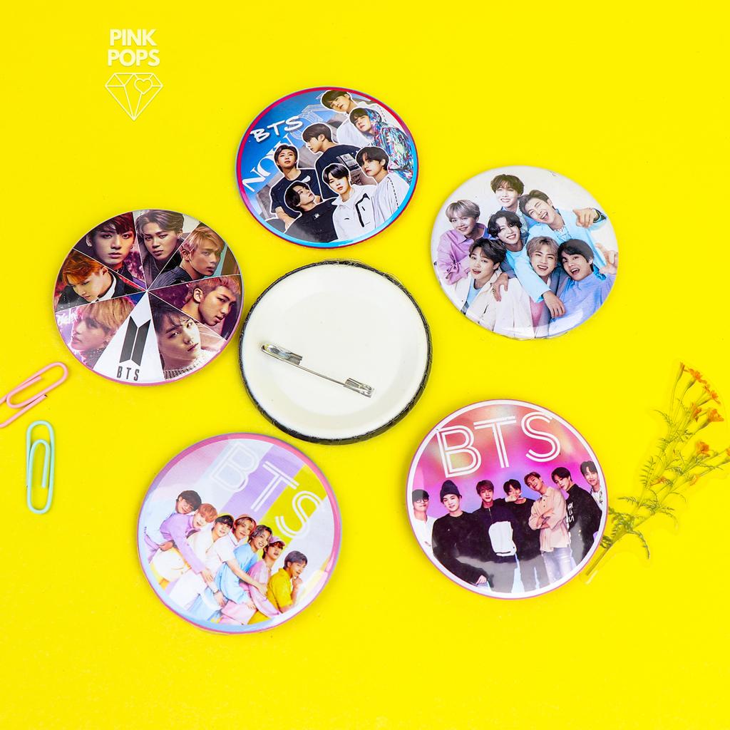 Korean Band Engaging Acrylic Pins pinkpops.pk