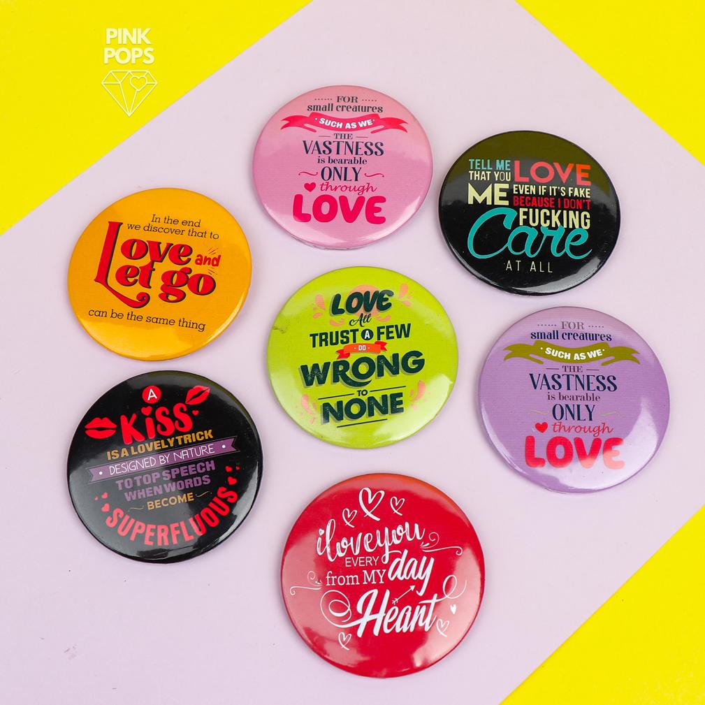Love Quotes Acrylic Pins