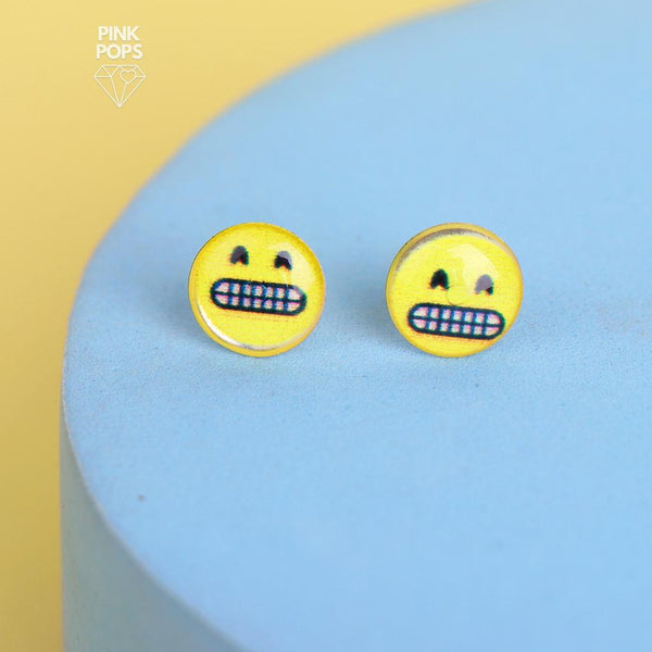 Charming Emoji Ear Stud Set of 3