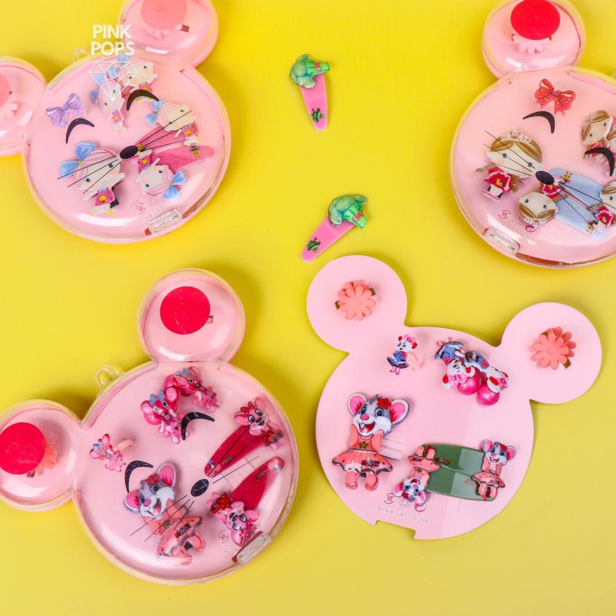Pink Mickey Hair Accessories Box