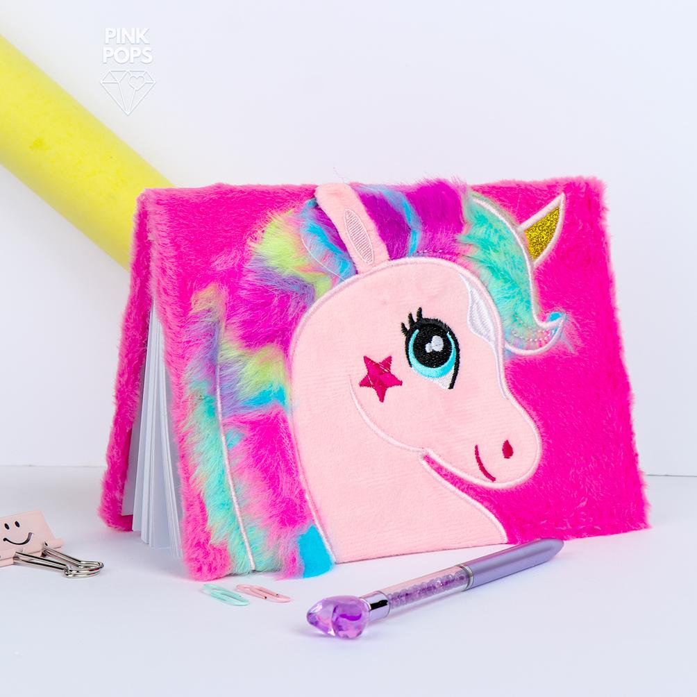 Cute Unicorn Plush Journal