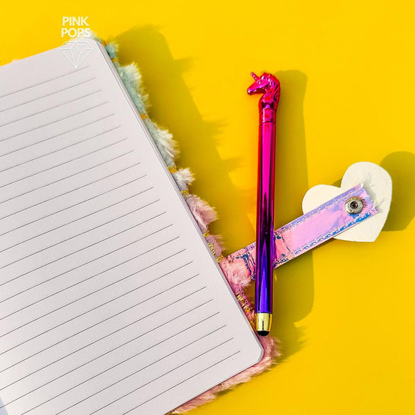 Pink Unicorn Shimmering Notebook
