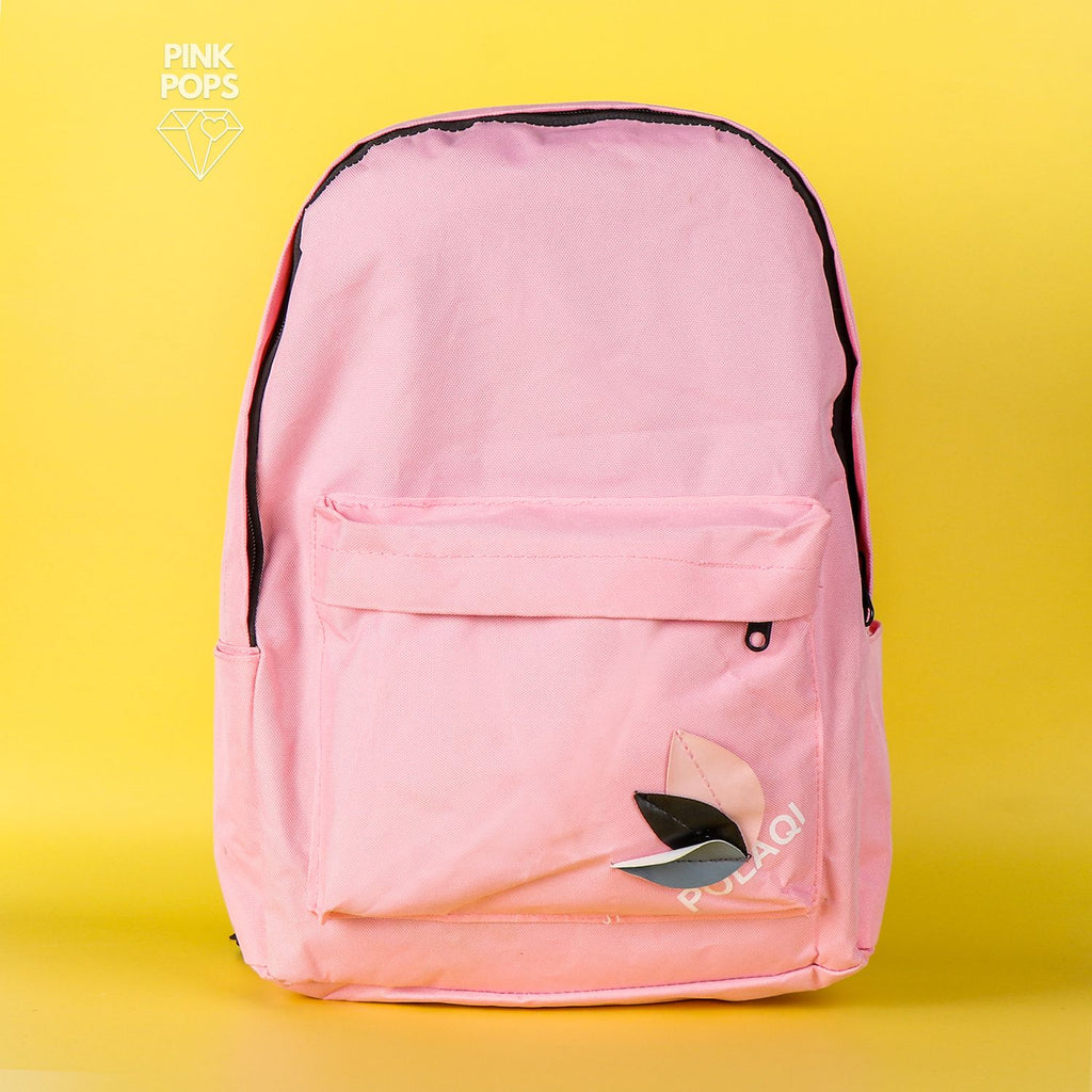 Polaqi Baby Pink Cute Backpack