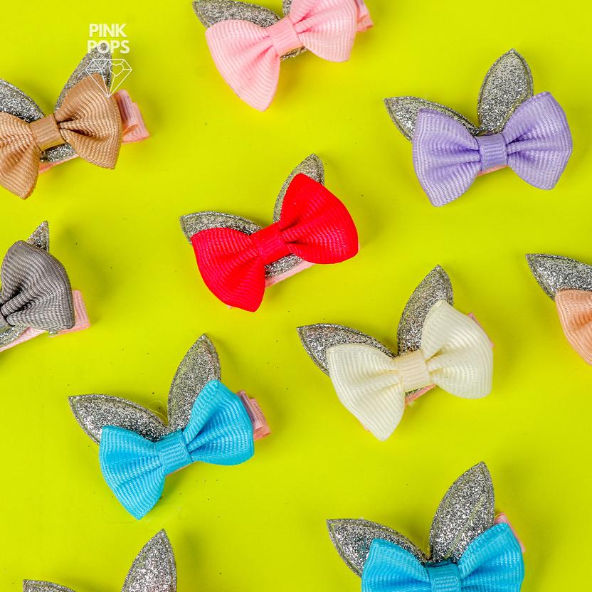 Pretty Bow Shimmering Hair Clip
